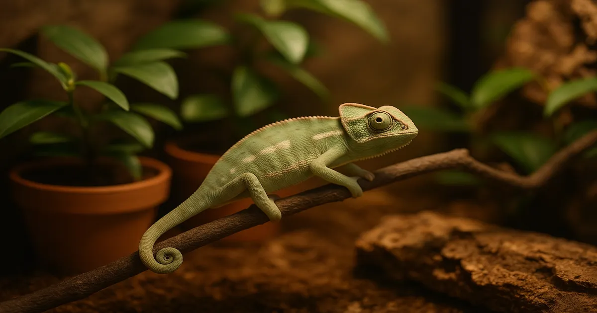 How Much to Feed a Juvenile Female Veiled Chameleon Daily